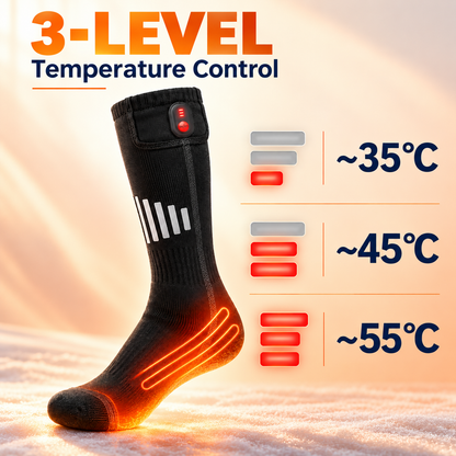 WarmStride Rechargeable Heated Socks, 3 Heat Levels