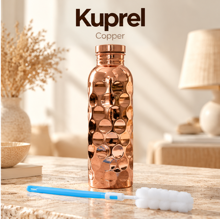 Kuprel Pure Copper Water Bottle