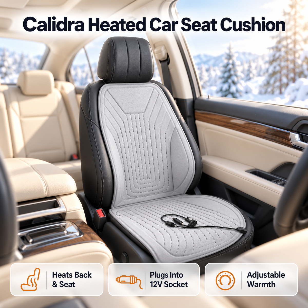 Calidra Heated Car Seat Cushion