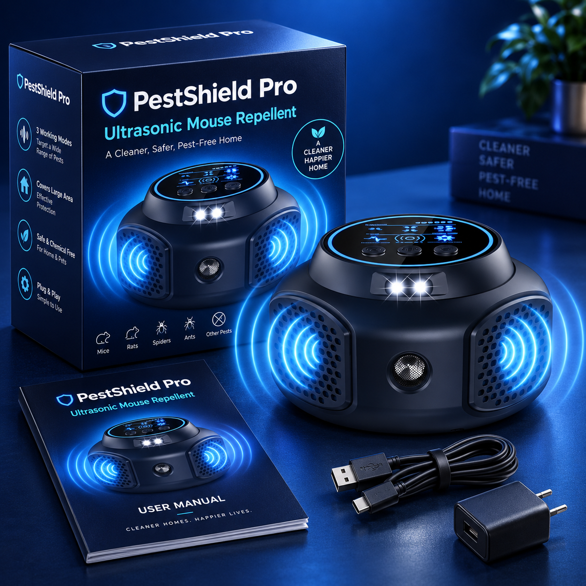 PestShield Pro | Ultrasonic Mouse Repellent