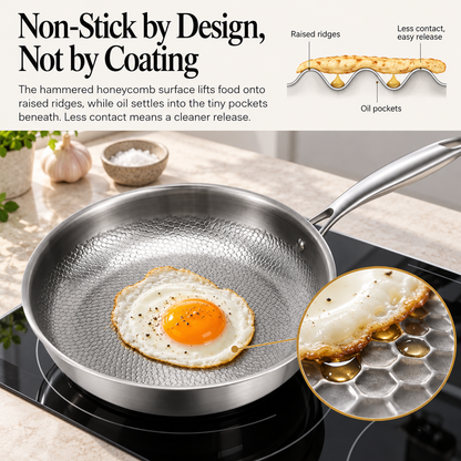 Hexora Titanium Frying Pan with Lid