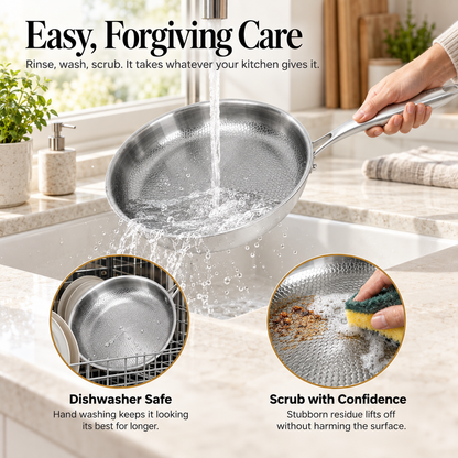 Hexora Titanium Frying Pan with Lid