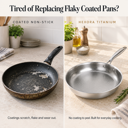 Hexora Titanium Frying Pan with Lid