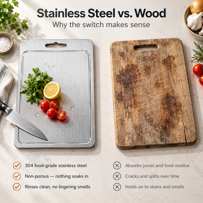 Aurelo Stainless Steel Cutting Board