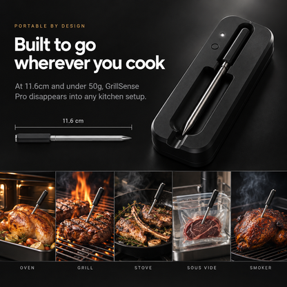 GrillSense Pro – Wireless Smart Meat Thermometer