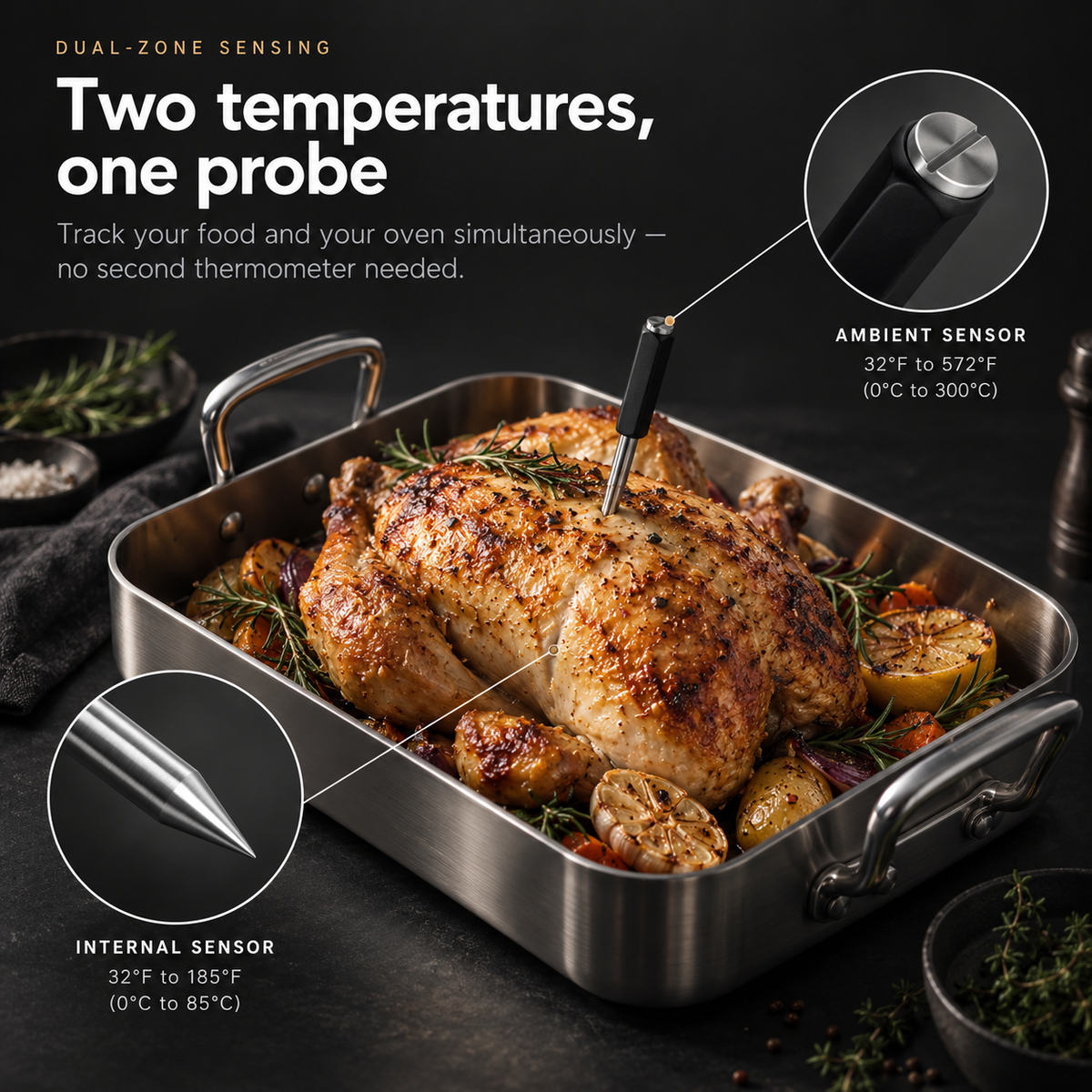 GrillSense Pro – Wireless Smart Meat Thermometer