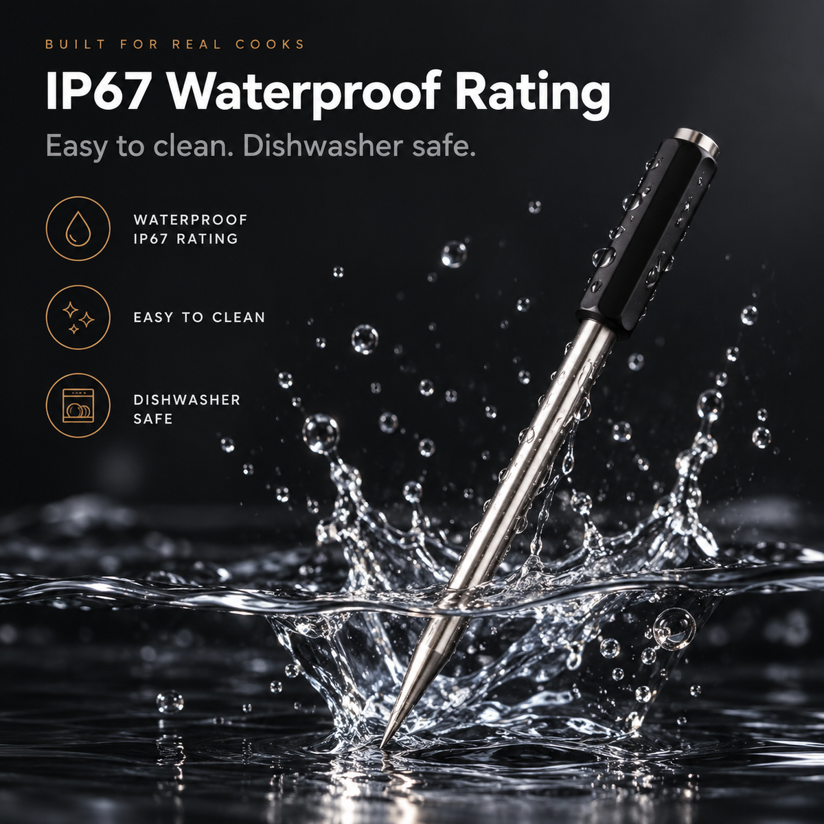 GrillSense Pro – Wireless Smart Meat Thermometer