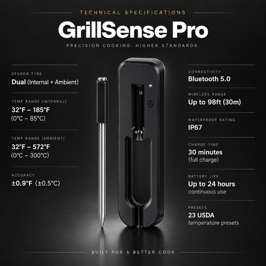 GrillSense Pro – Wireless Smart Meat Thermometer