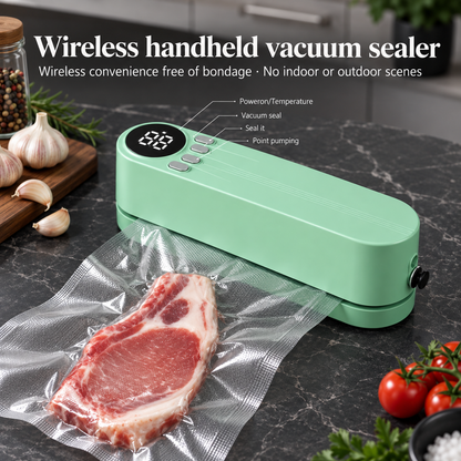 VacuNova Portable Vacuum Food Sealer | 60kPa Suction