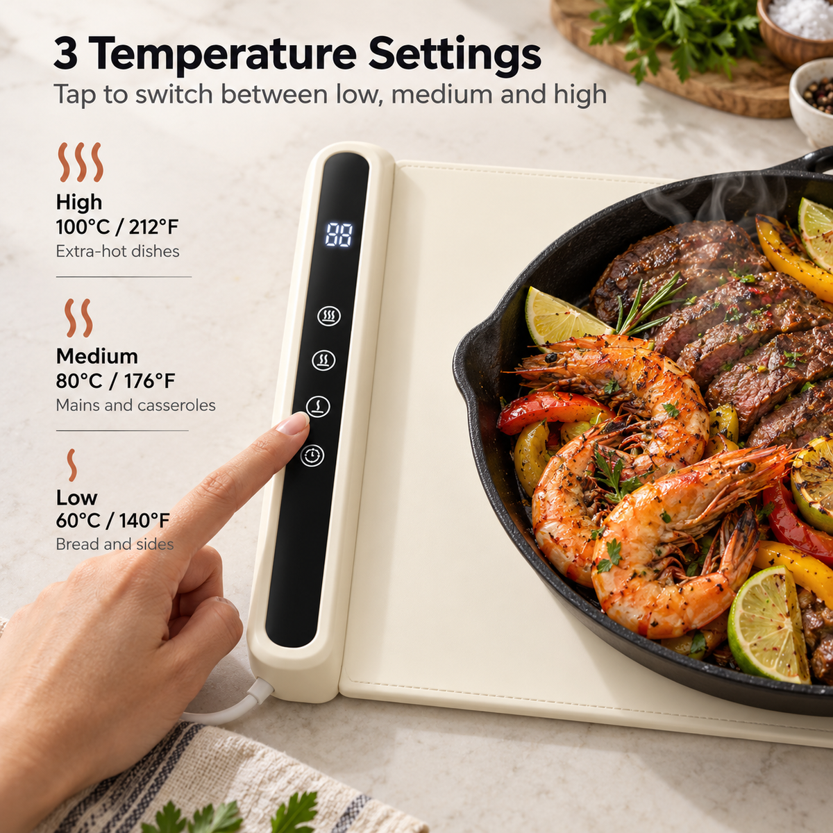 Servora Roll-Up Food Warming Mat