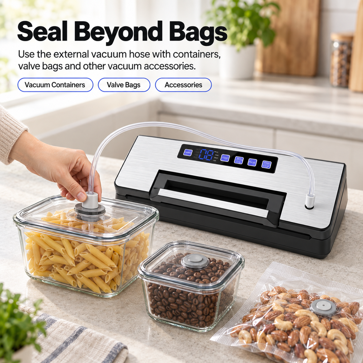 FreshLock Pro Dual-Pump Vacuum Sealer for Food Storage