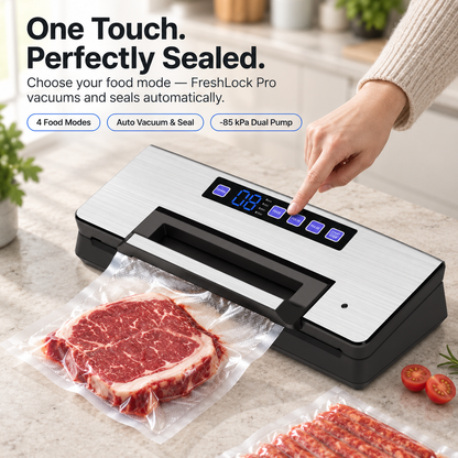 FreshLock Pro Dual-Pump Vacuum Sealer for Food Storage