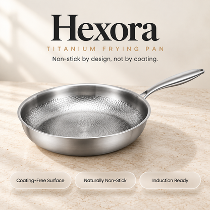 Hexora Titanium Frying Pan with Lid
