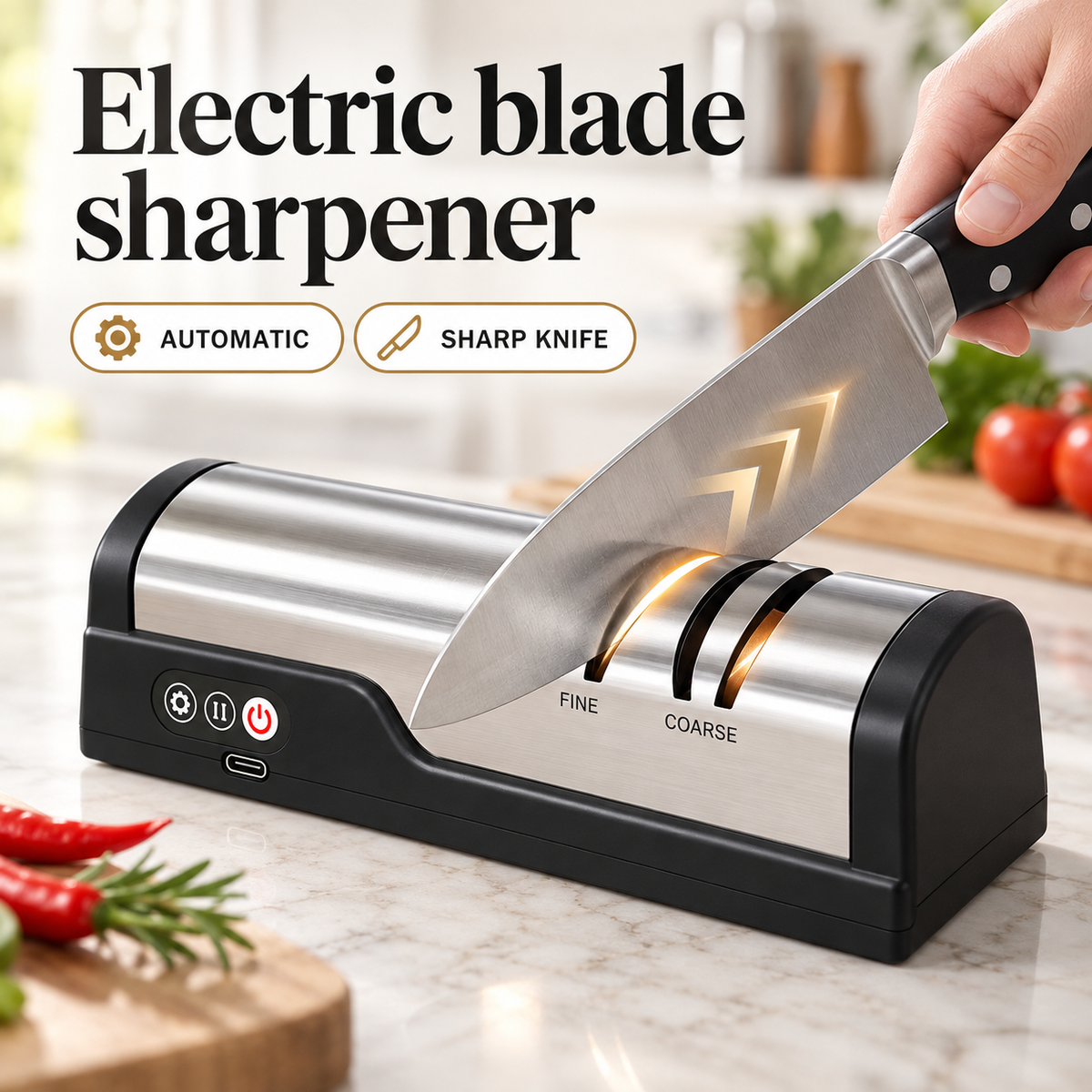 EdgePro Volt 2-Stage USB Rechargeable Knife Sharpener