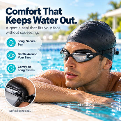 Clarivo Anti-Fog Swim Goggle Set