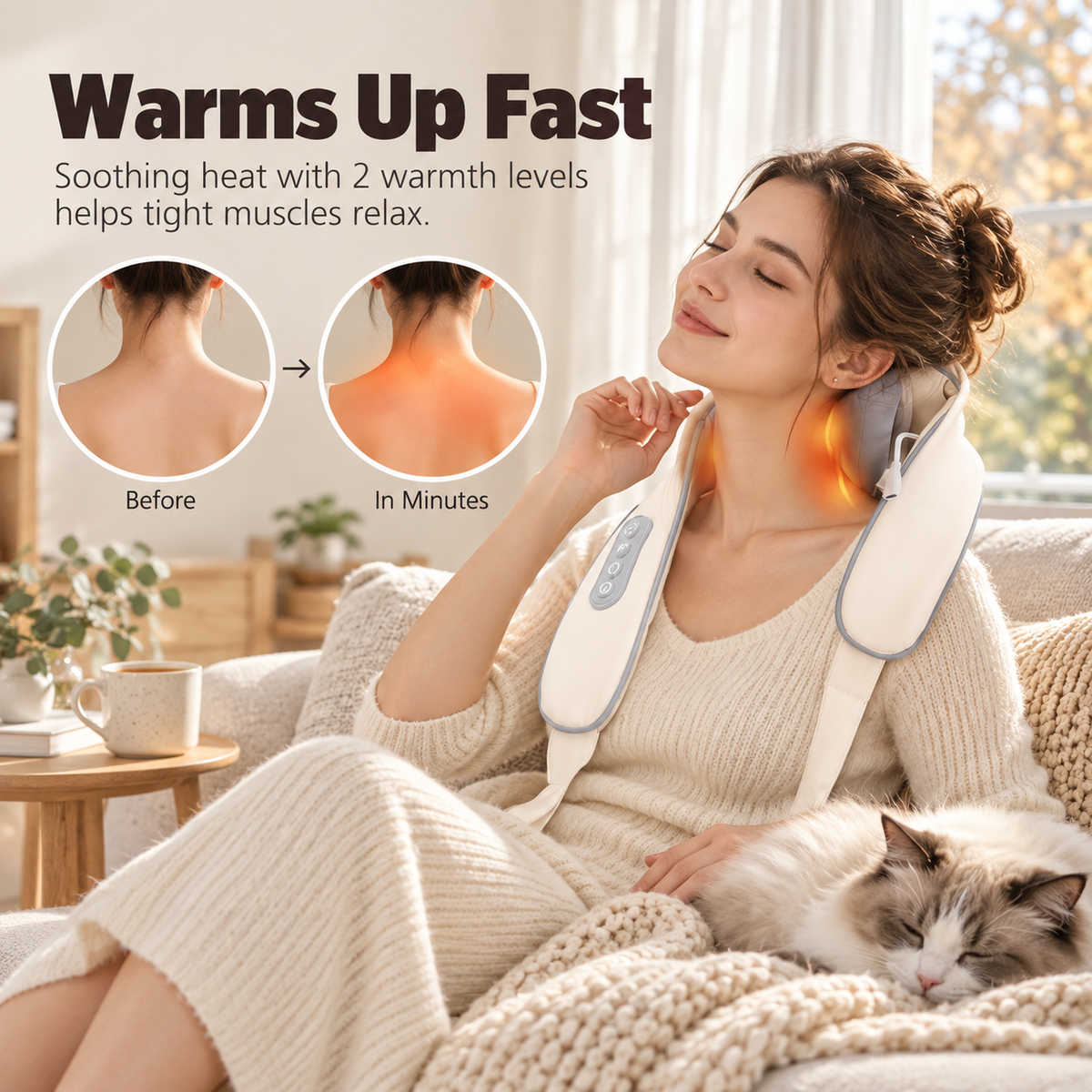 Kneadwell Cordless Neck, Back & Shoulder-Massager