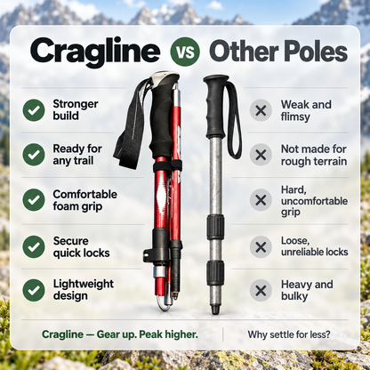 Cragline Collapsible Trekking & Hiking Poles