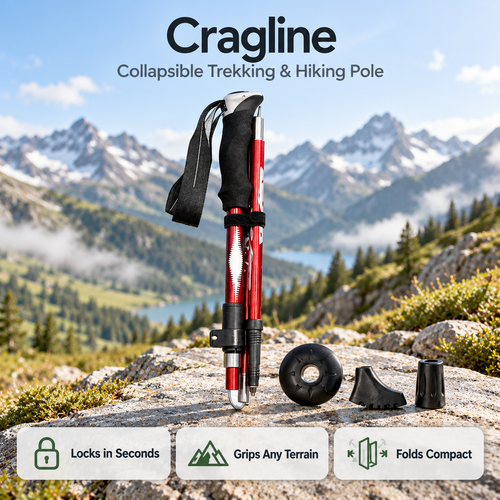 Cragline Collapsible Trekking & Hiking Poles