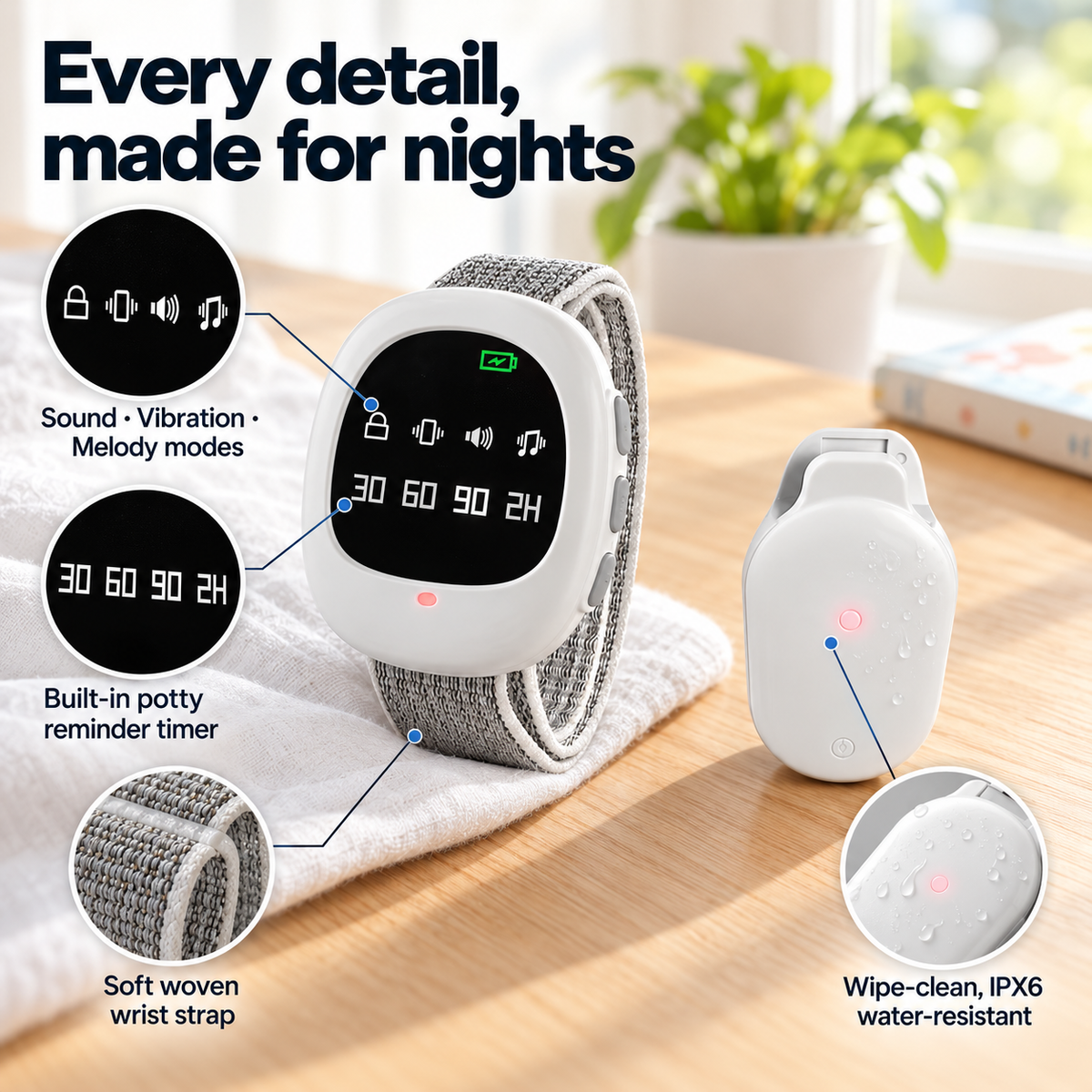 Nightwise | Wireless Bedwetting Alarm for Kids