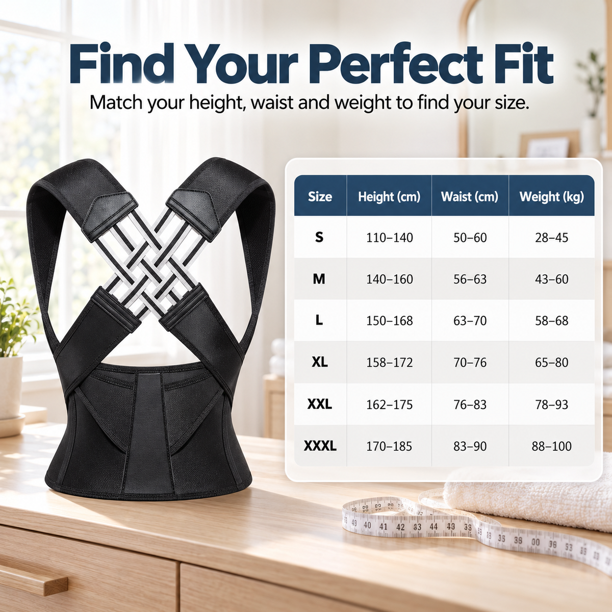 Uprova Posture Corrector | Adjustable Back Brace
