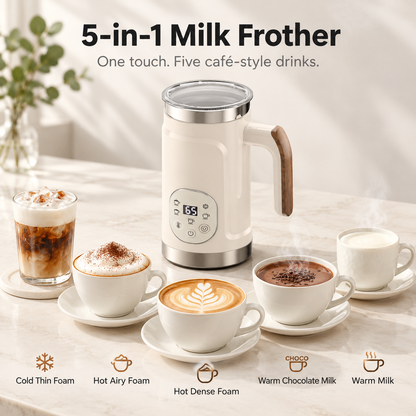 Velluto 5-in-1 Milk Frother & Hot Chocolate Maker