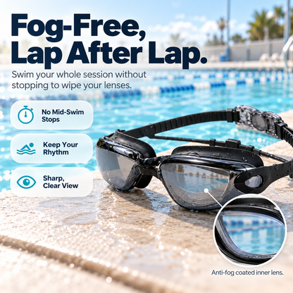 Clarivo Anti-Fog Swim Goggle Set