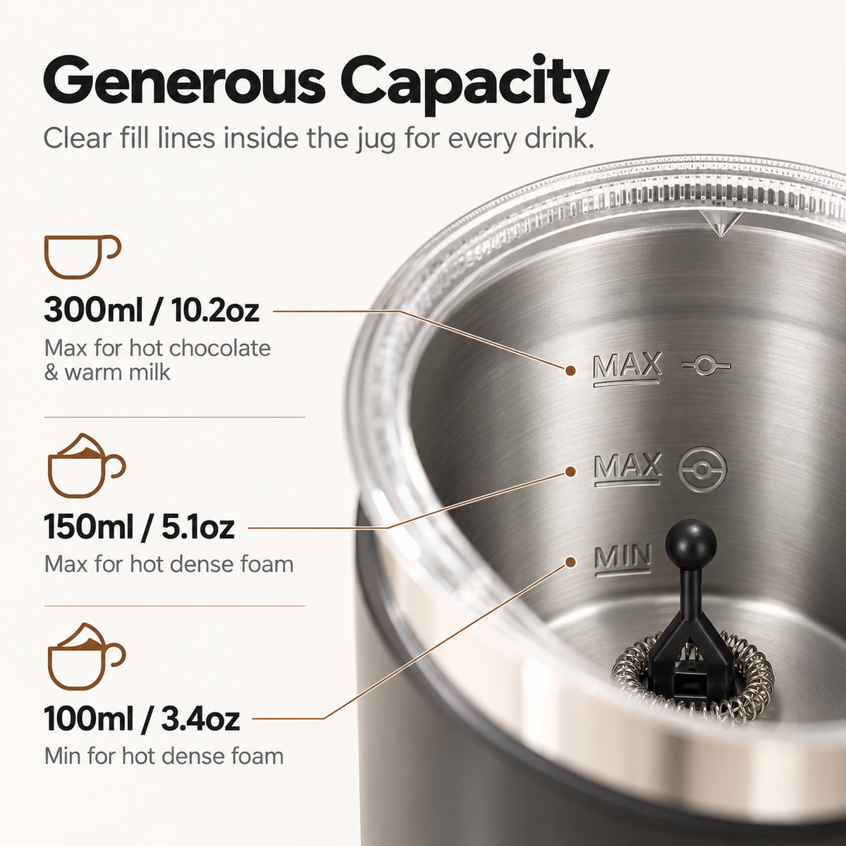 Velluto 5-in-1 Milk Frother & Hot Chocolate Maker