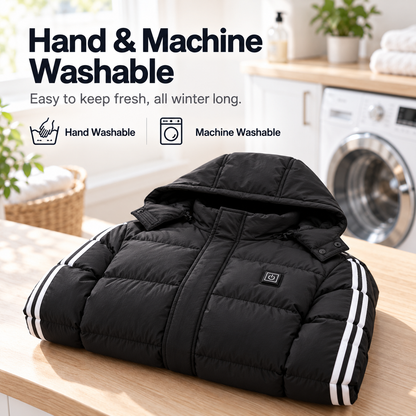 Kelvane 11-Zone Heating Jacket Long Hooded Coat