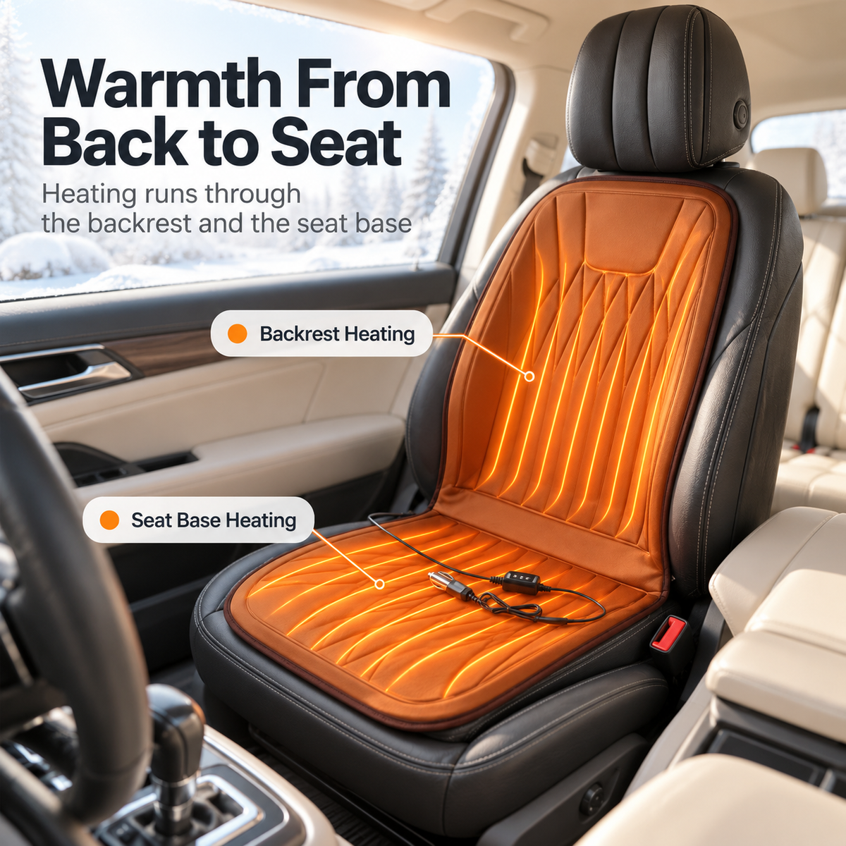 Calidra Heated Car Seat Cushion