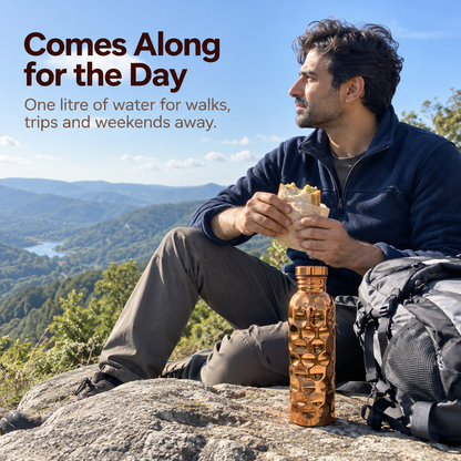 Kuprel Pure Copper Water Bottle