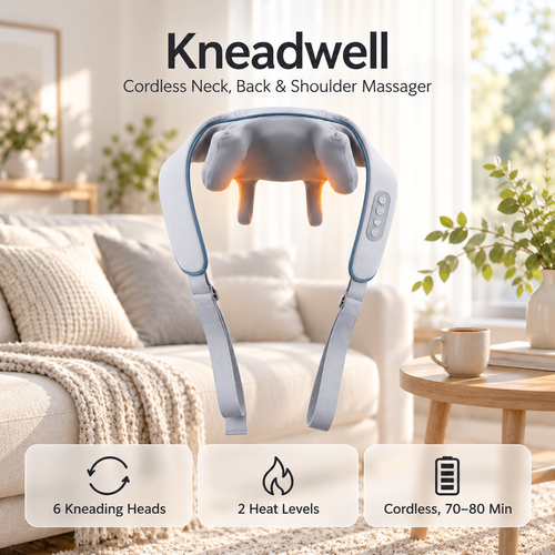 Kneadwell Cordless Neck, Back & Shoulder-Massager