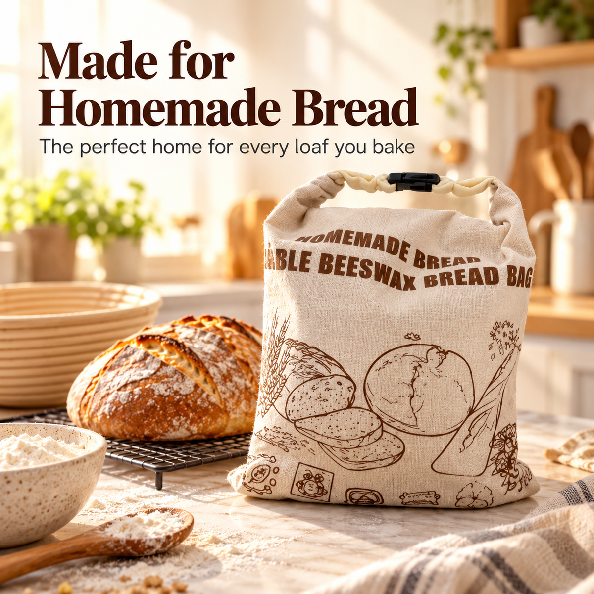 Crustkeep | Beeswax Bread Bag