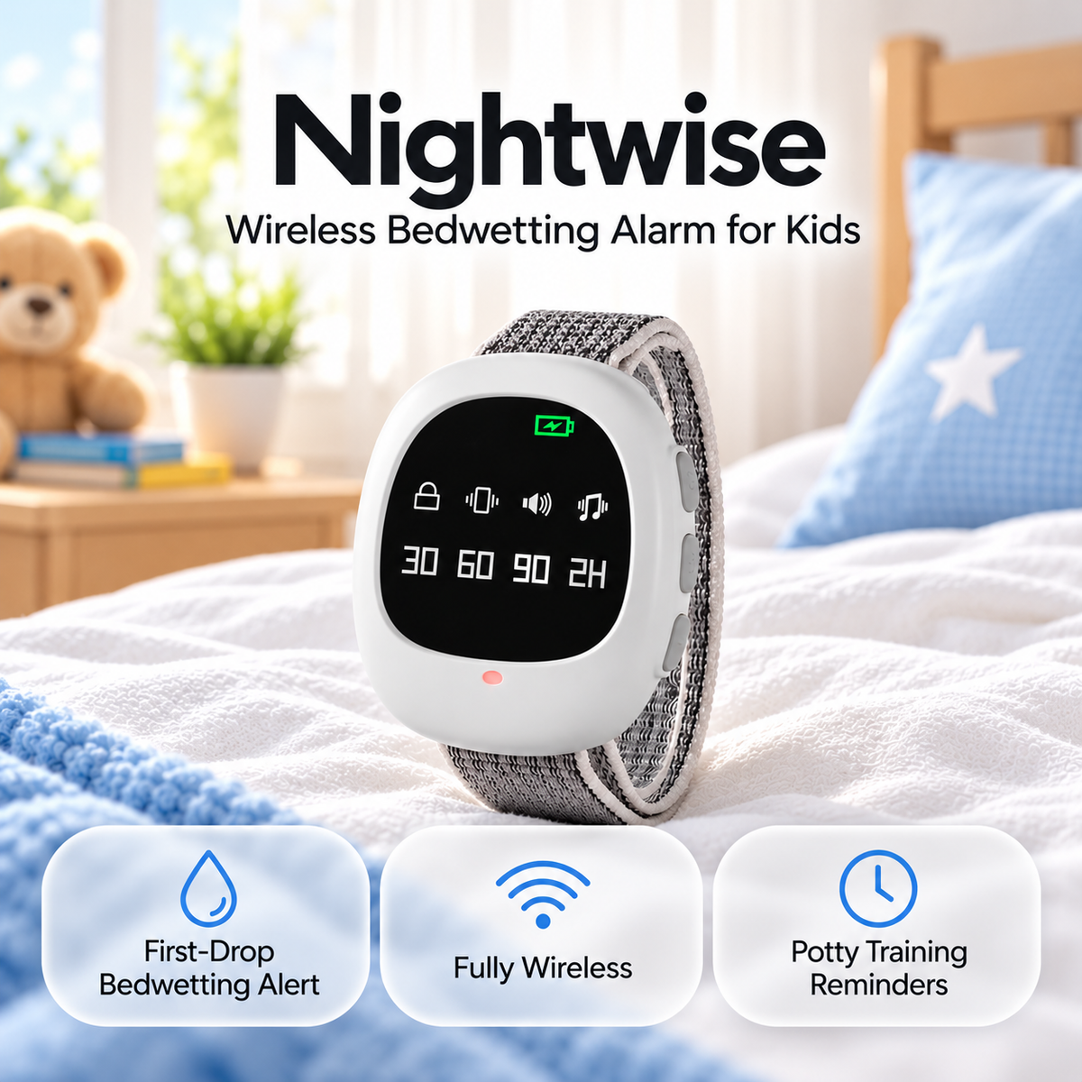 Nightwise | Wireless Bedwetting Alarm for Kids