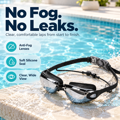 Clarivo Anti-Fog Swim Goggle Set