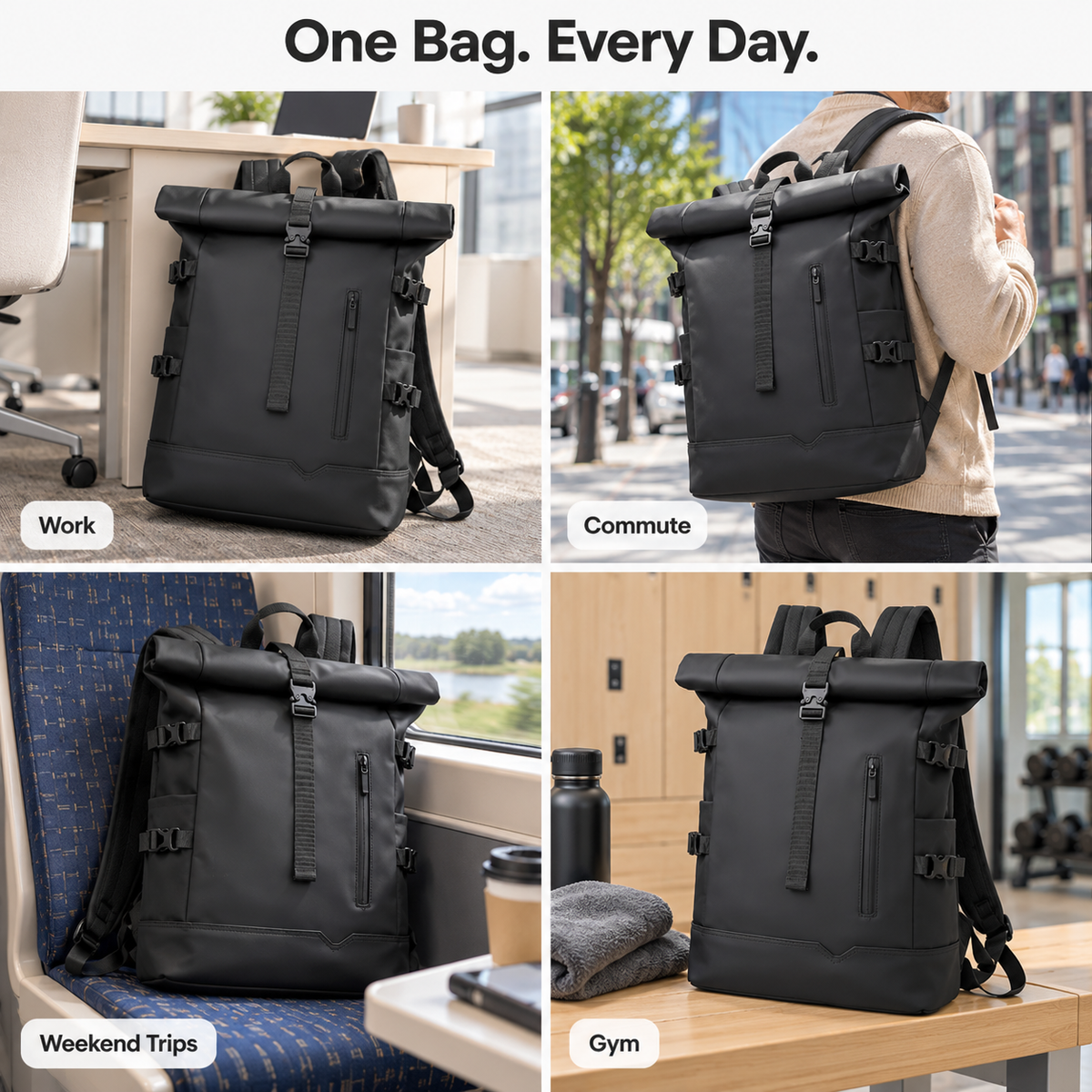 Velaro Roll Top Backpack