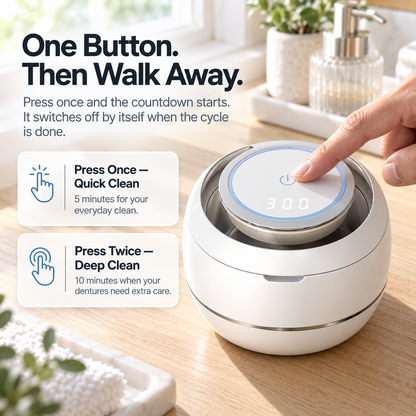 Smilette Ultrasonic Denture & Retainer Cleaner
