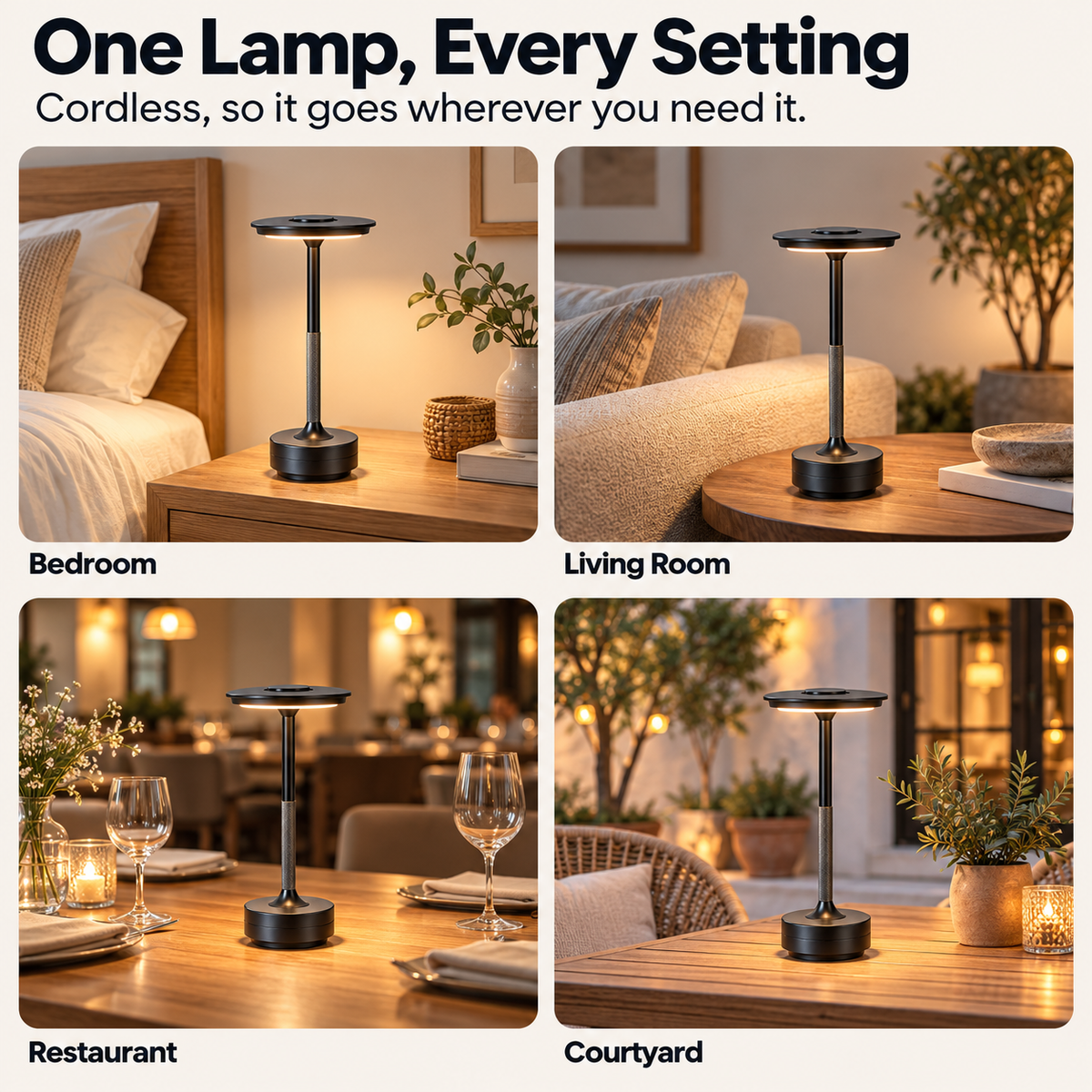 Candeo | Cordless Table Lamp