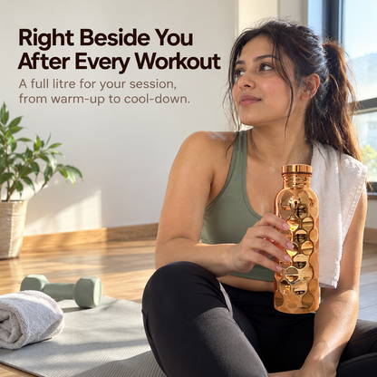 Kuprel Pure Copper Water Bottle