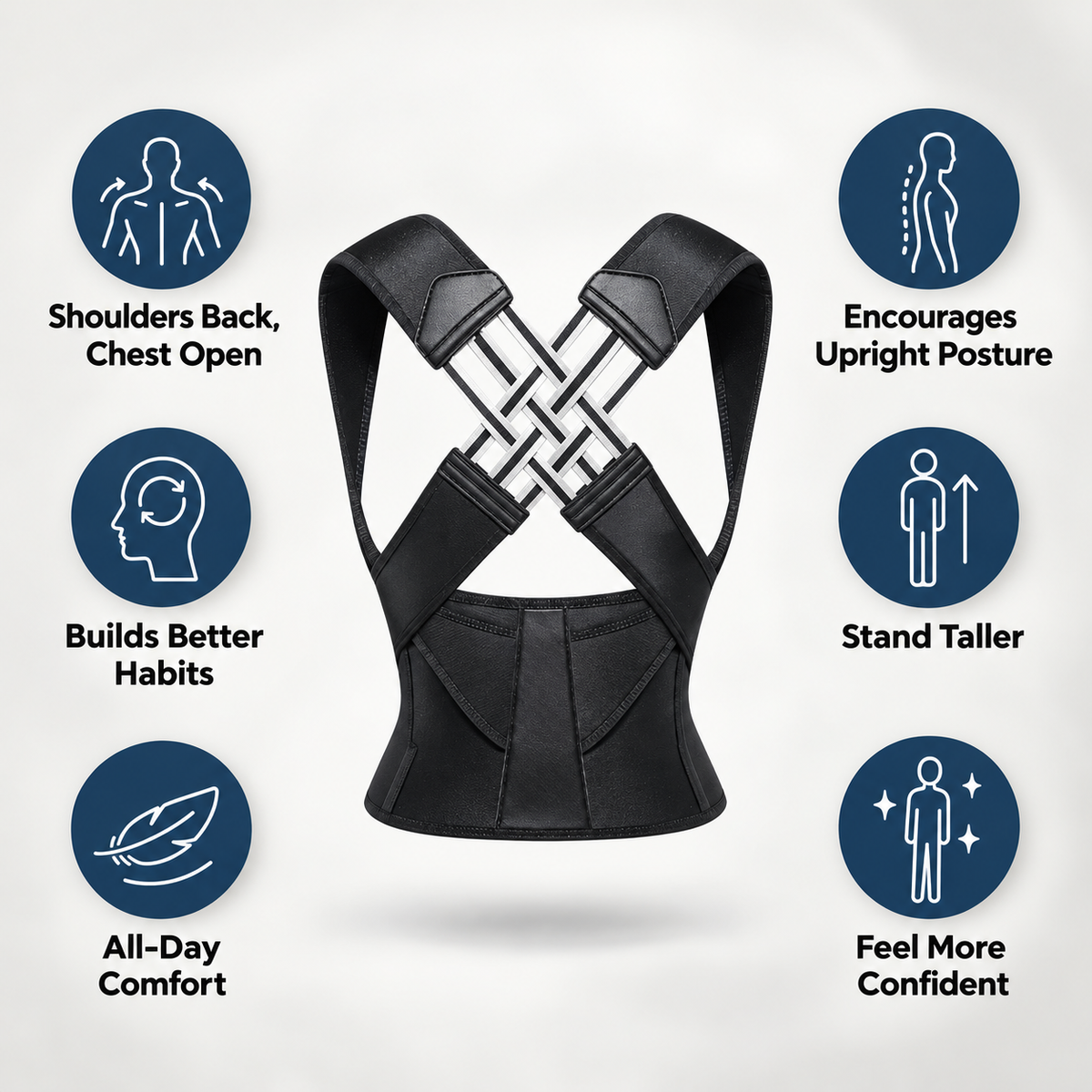 Uprova Posture Corrector | Adjustable Back Brace