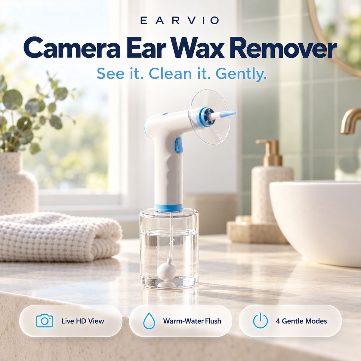 Earvio | Camera Ear Wax Remover
