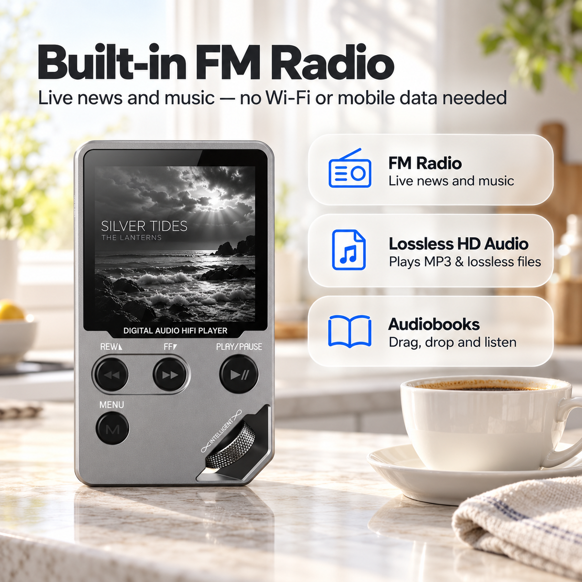 Rewynd MP3 Player with Bluetooth