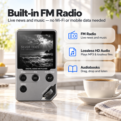 Rewynd MP3 Player with Bluetooth