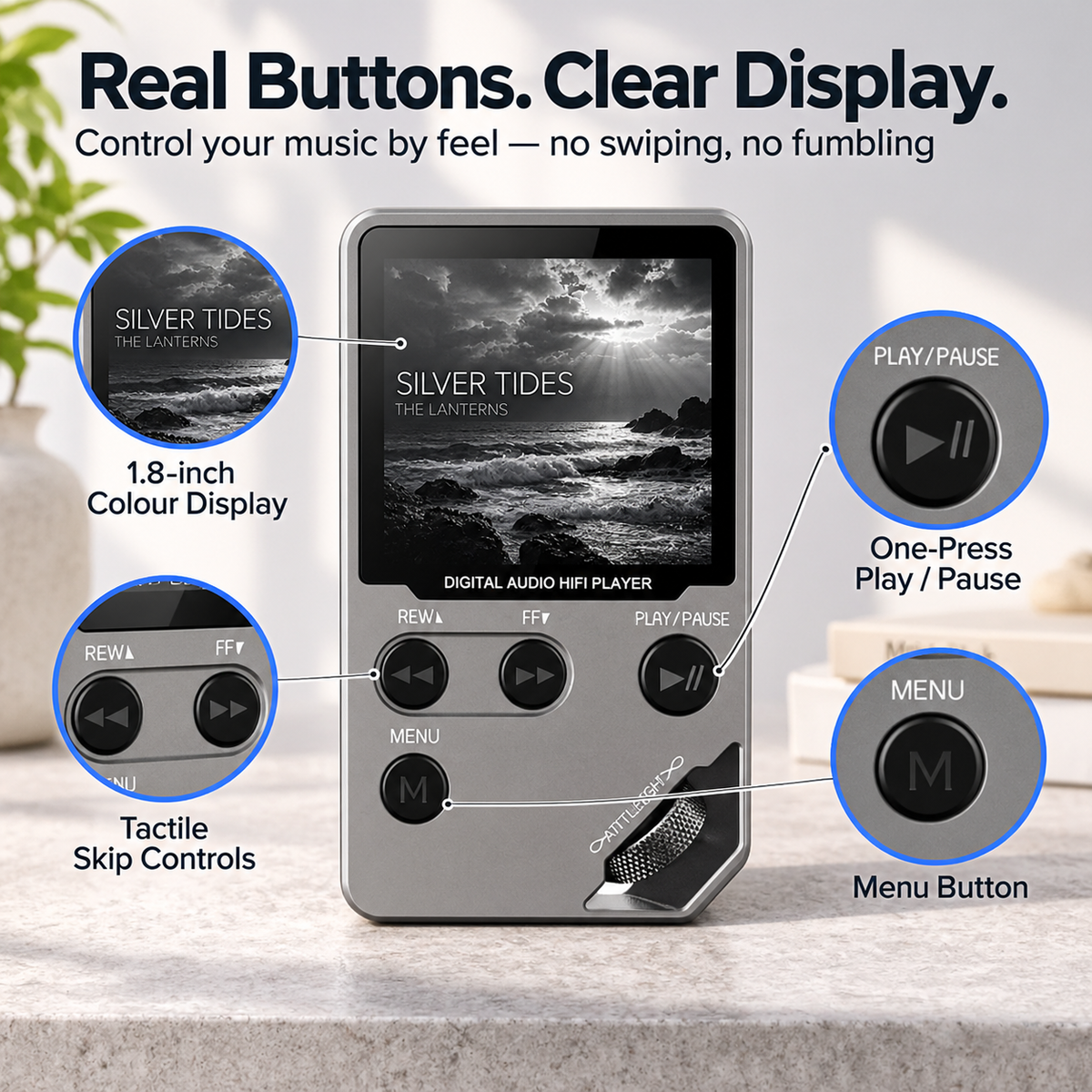 Rewynd MP3 Player with Bluetooth