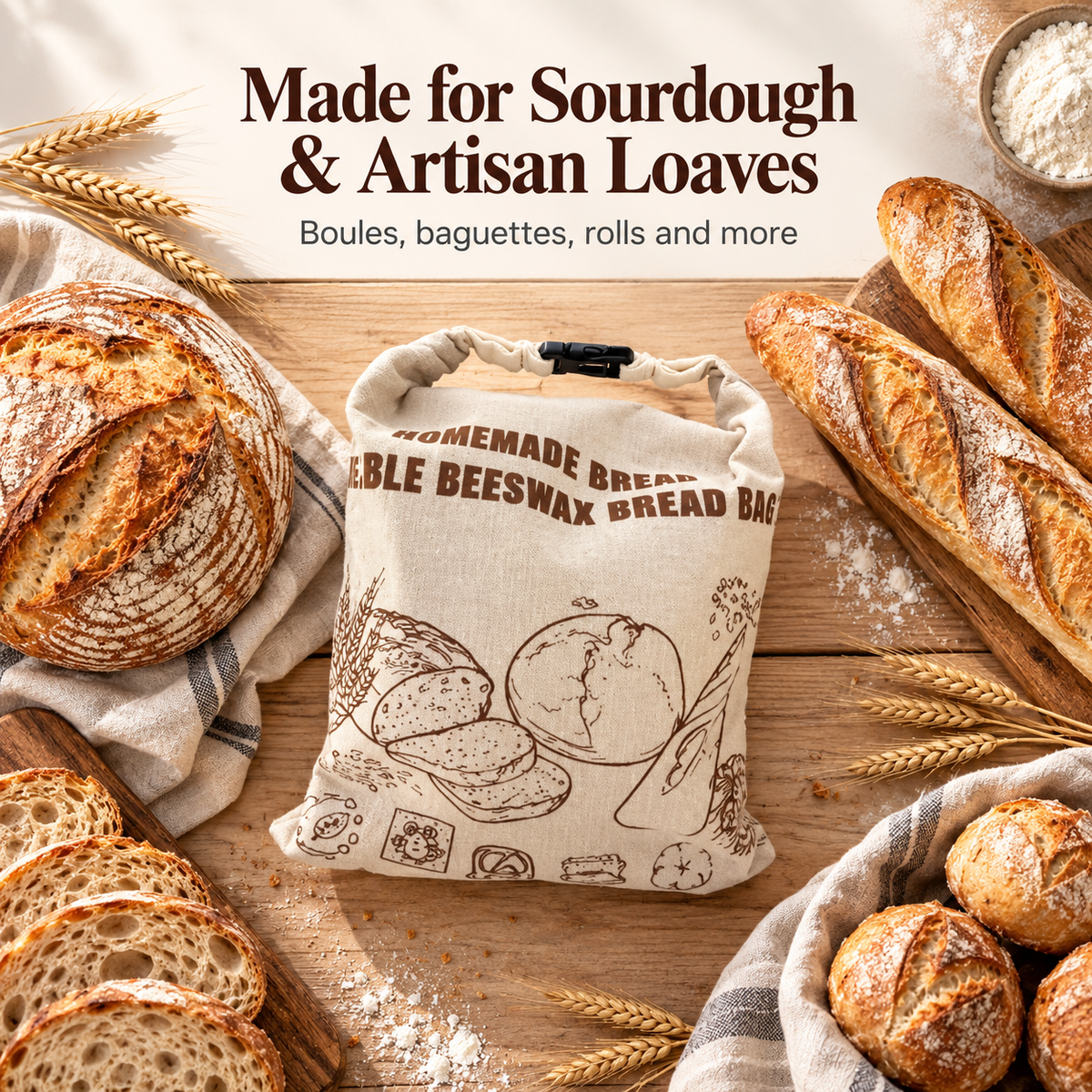 Crustkeep | Beeswax Bread Bag