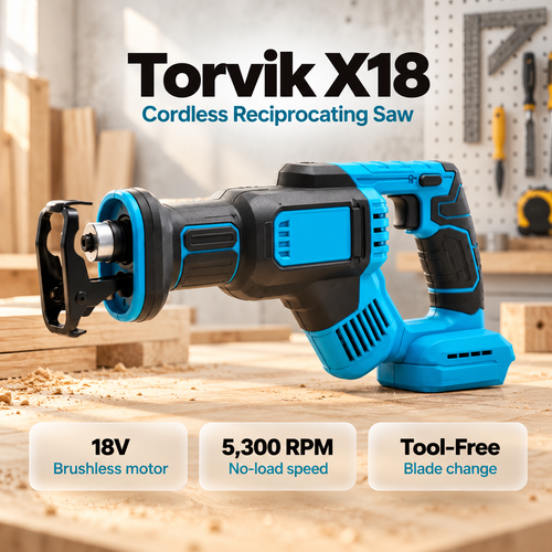Torvik X18 Cordless Reciprocating Saw