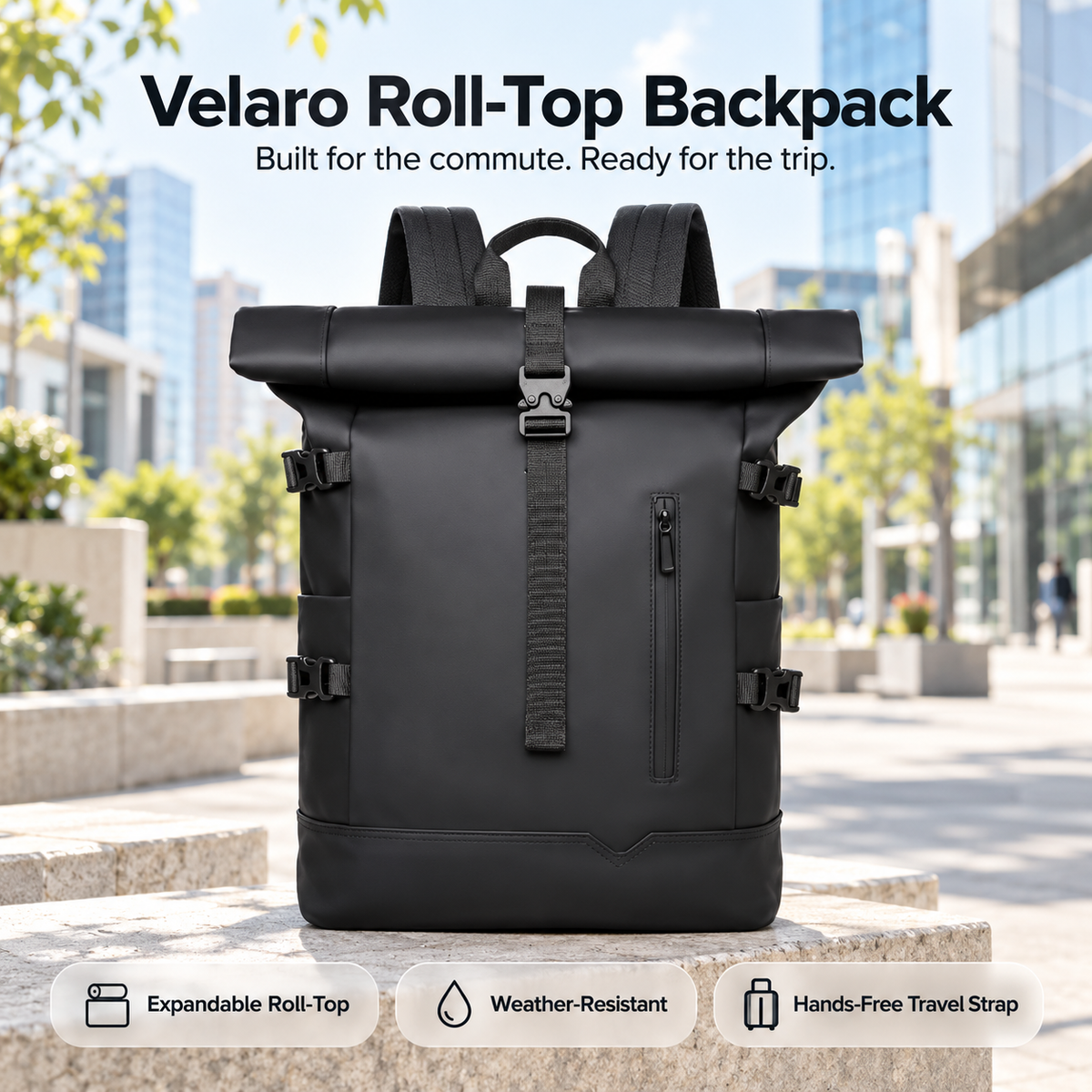 Velaro Roll Top Backpack