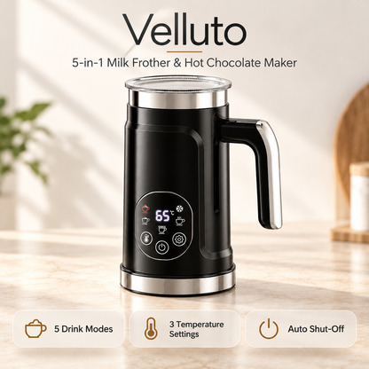 Velluto 5-in-1 Milk Frother & Hot Chocolate Maker