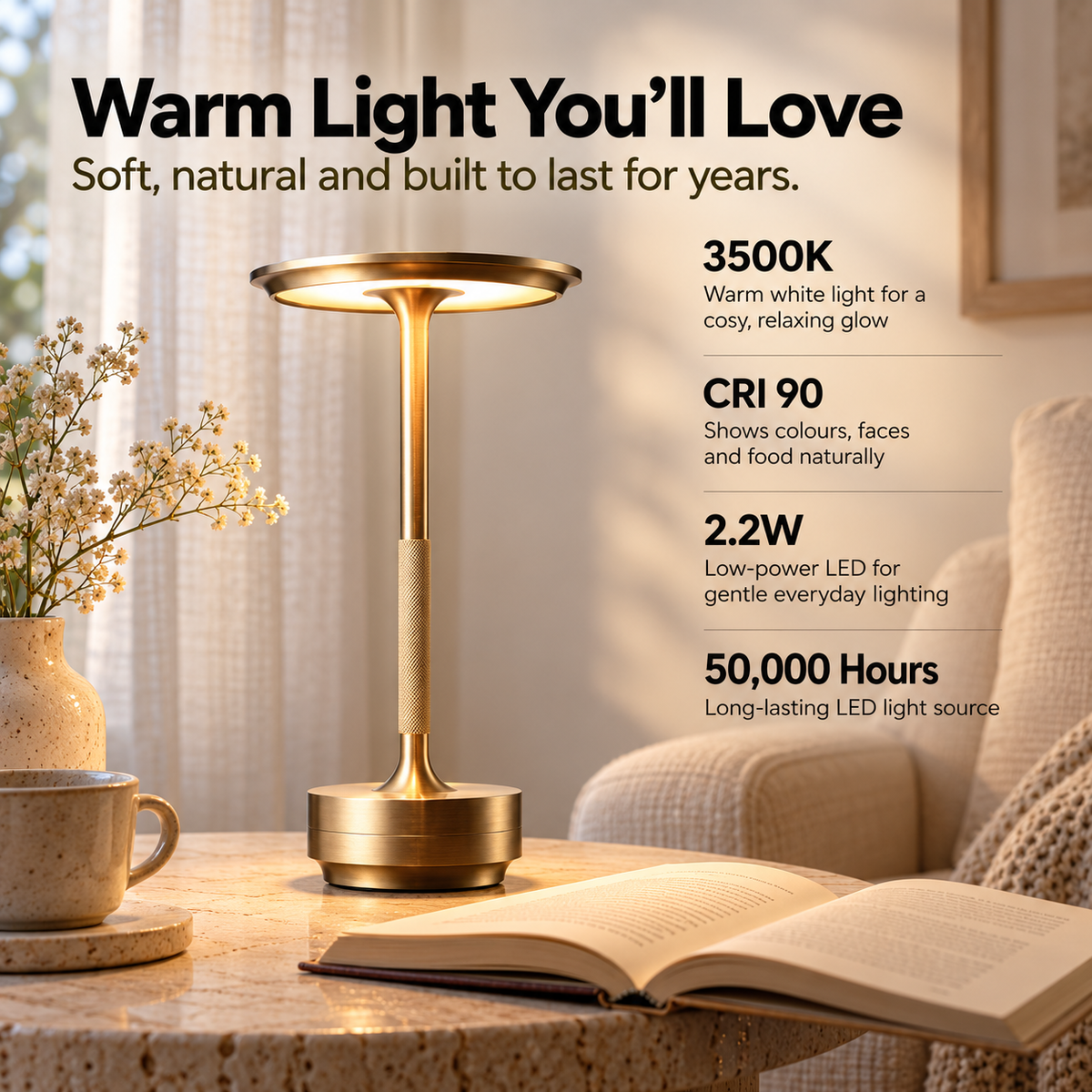 Candeo | Cordless Table Lamp