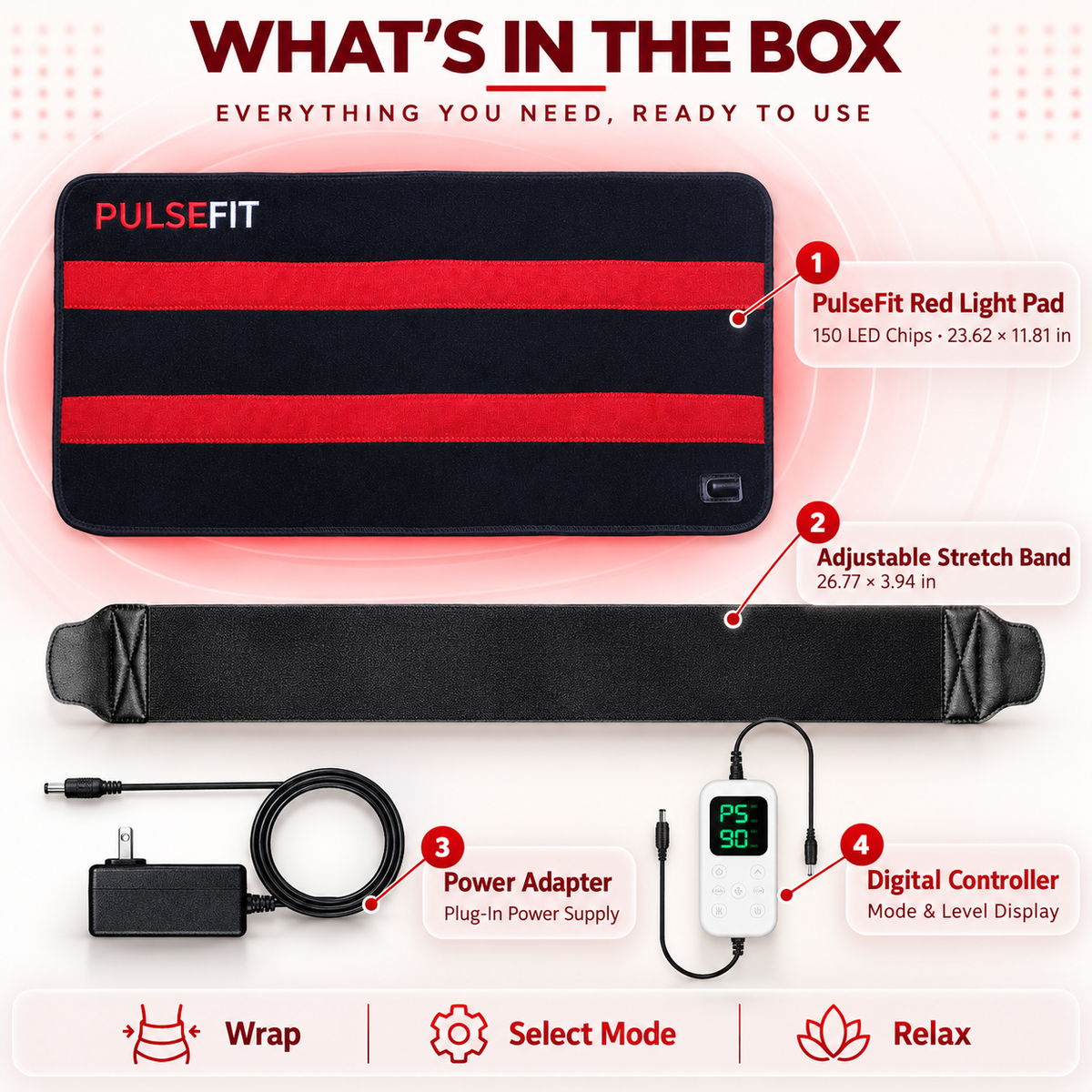 PulseFit Red Light Therapy Wrap For Recovery