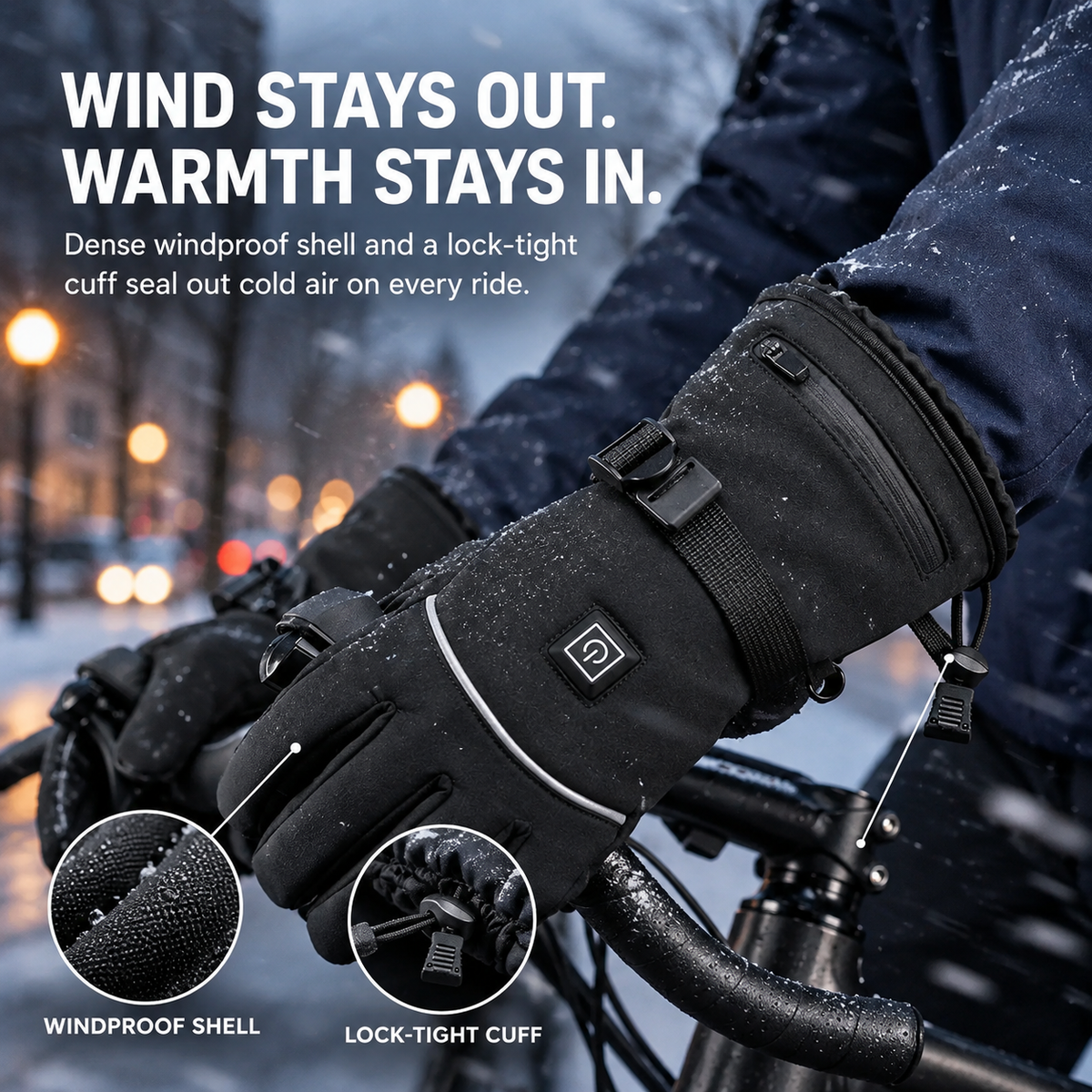 ThawGrip Pro | Heated-Gloves Waterproof All-Finger Heating